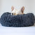 Fluffy Round Dog Bed - Dark Grey