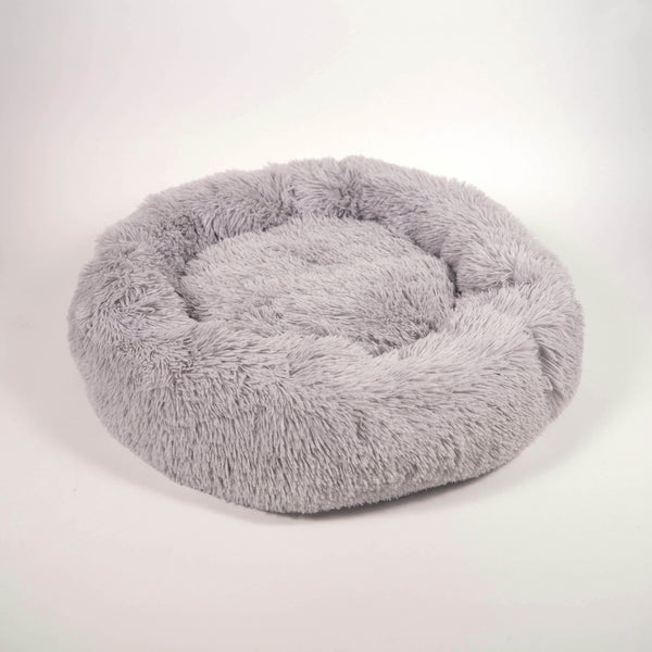 Grey round best sale dog bed