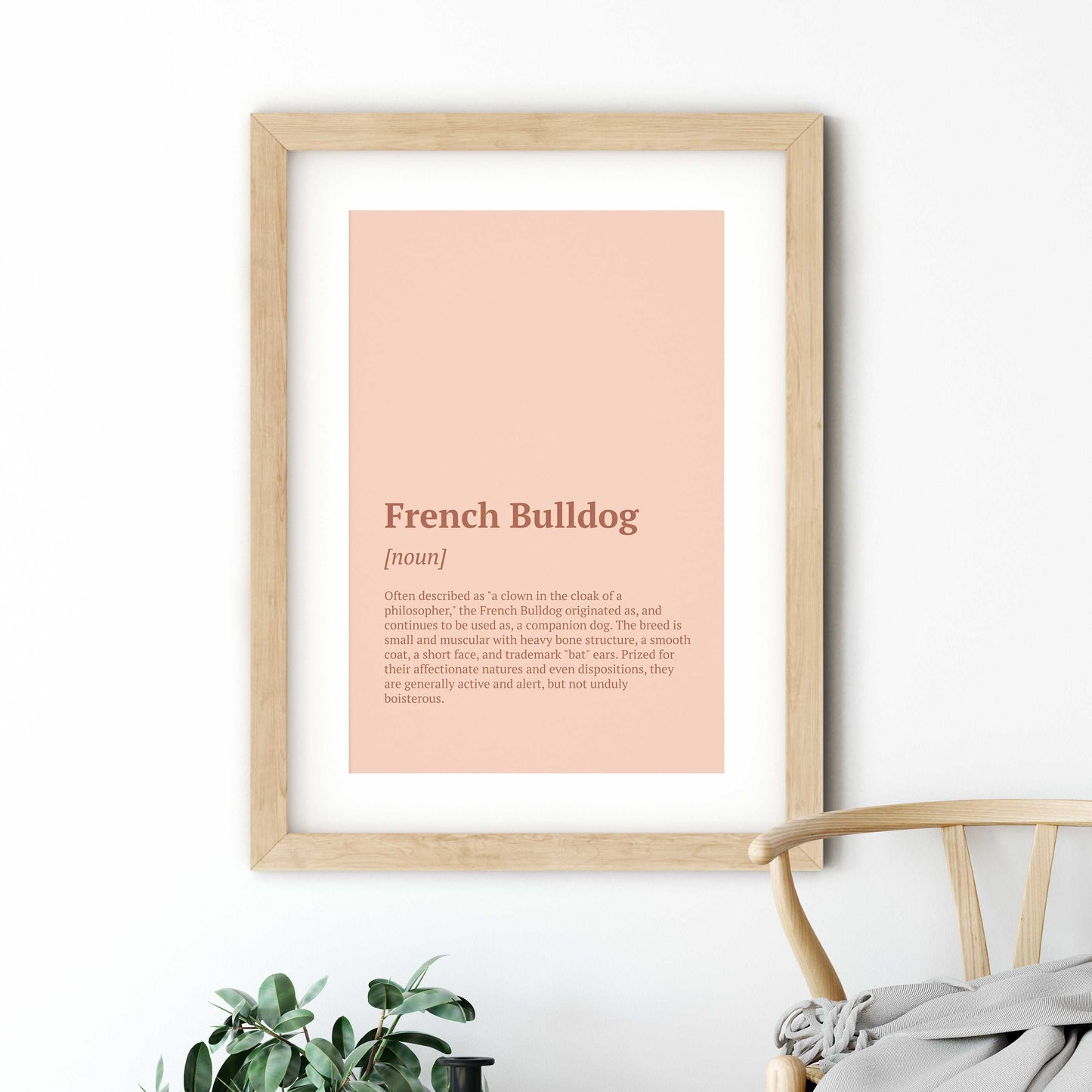 French Bulldog Definition Poster