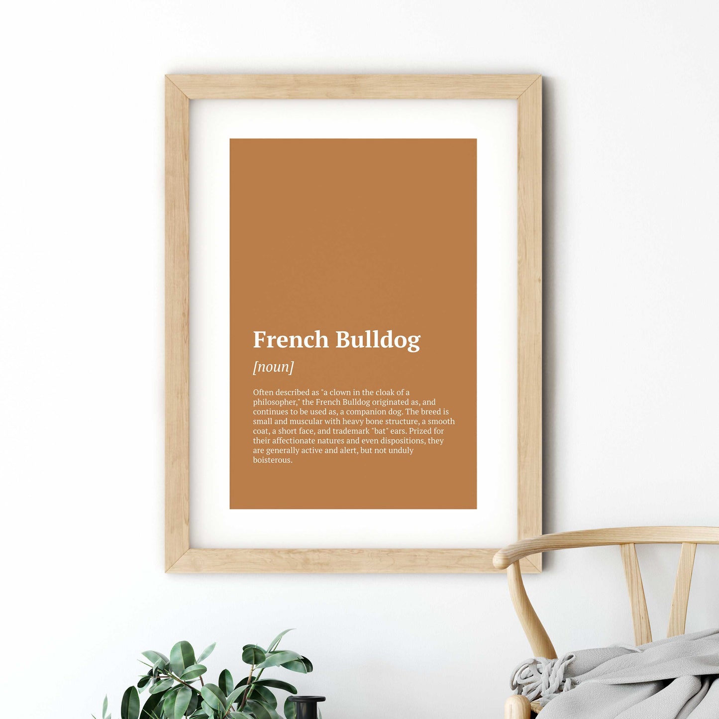 French Bulldog Definition Poster