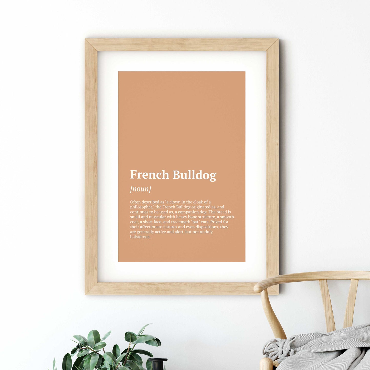 French Bulldog Definition Poster