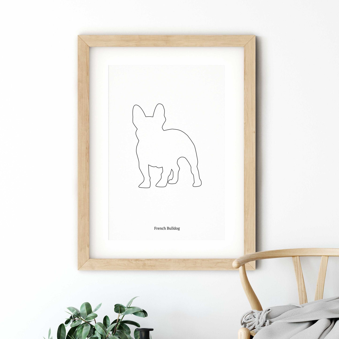 French Bulldog Drawing Poster